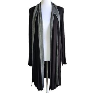 Capote Open Front Cardigan Womens XS Long Soft Warm Layered Cozy Winter Capsule